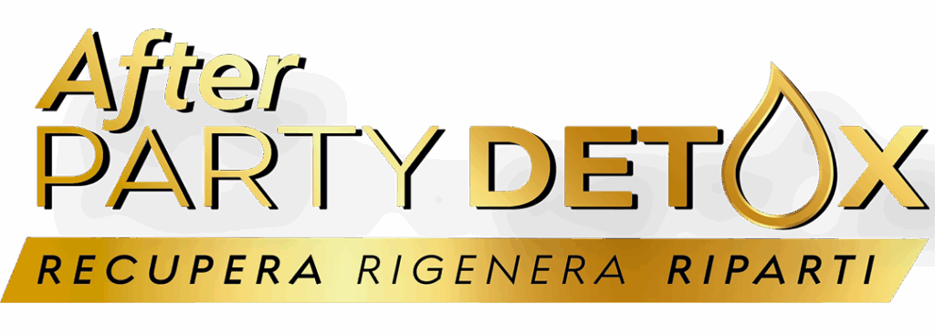 logo after party detox oro OFFICIAL after party detox logo, rimedi post sbornia